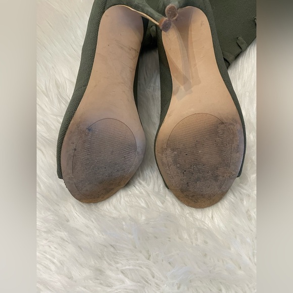Steve Madden Olive Knit Stiletto Booties 8.5 - Picture 11 of 12